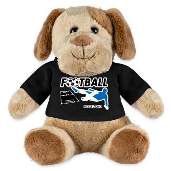 Fußball Fieber Schottland - MiniFeet® Hund Helge - Schwarz - Vorne