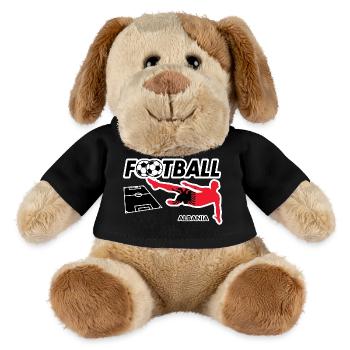 Fußball Fieber Albanien - MiniFeet® Hund Helge - Schwarz - Vorne