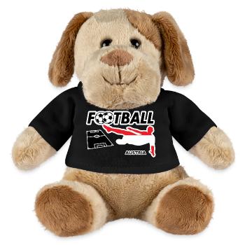 Fußball Fieber Österreich - MiniFeet® Hund Helge - Schwarz - Vorne