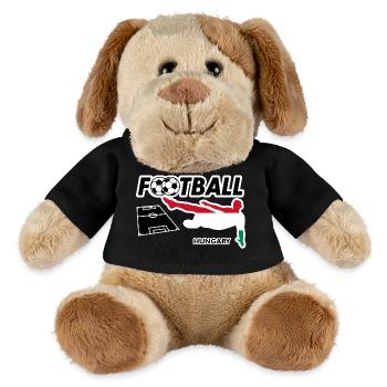 Fußball Fieber Ungarn - MiniFeet® Hund Helge - Schwarz - Vorne