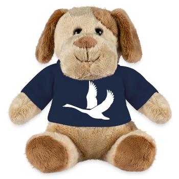 Cygne aux ailes énormes - Chien en peluche Helge MiniFeet® - bleu marine - Devant