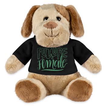 Feminism Saying Gift Vintage Emancipation - MiniFeet® Dog Helge - black - Front