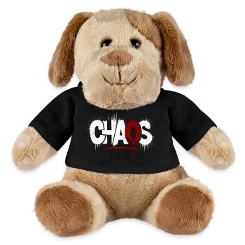 Chaos Splatter Symbolik - MiniFeet® Hund Helge - Schwarz - Vorne