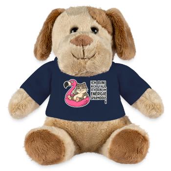 Cat on Flamingo: Power Saving Mode - MiniFeet® Dog Helge - french navy - Front