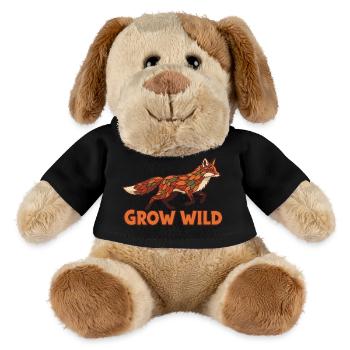 Waldfuchs Patchwork Grow Wild - MiniFeet® Hund Helge - Schwarz - Vorne