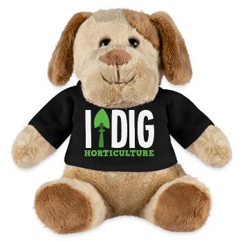 Horticulture Digging Plant Lover Garden Gardener - MiniFeet® Dog Helge - black - Front