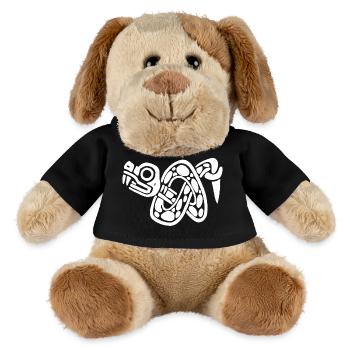 Weißer Schlangenknoten - MiniFeet® Hund Helge - Schwarz - Vorne