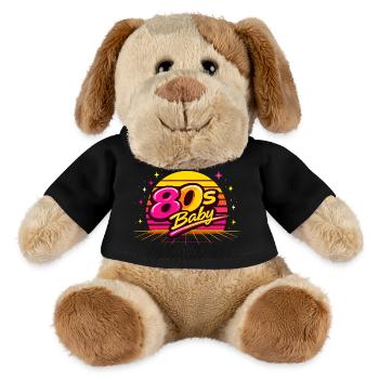 80s Neon Baby - MiniFeet® Dog Helge - black - Front