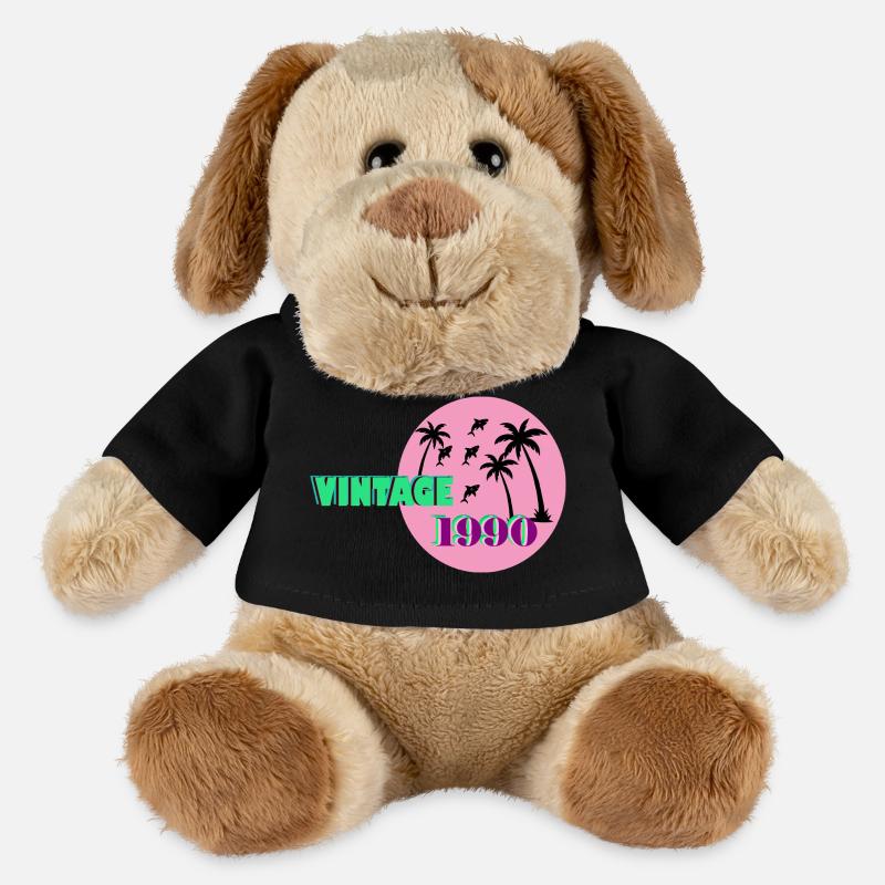 Vintage 1990 Palm Sunset - MiniFeet® Hund Helge - Schwarz