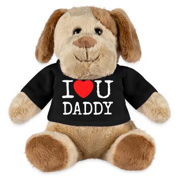 Ich liebe dich Papa-Shirt - MiniFeet® Hund Helge - Schwarz - Vorne