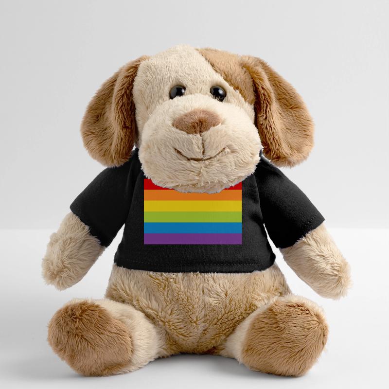 Affiche arc-en-drapeau drapeau LGBT arc-en-ciel Chien en peluche Helge MiniFeet®