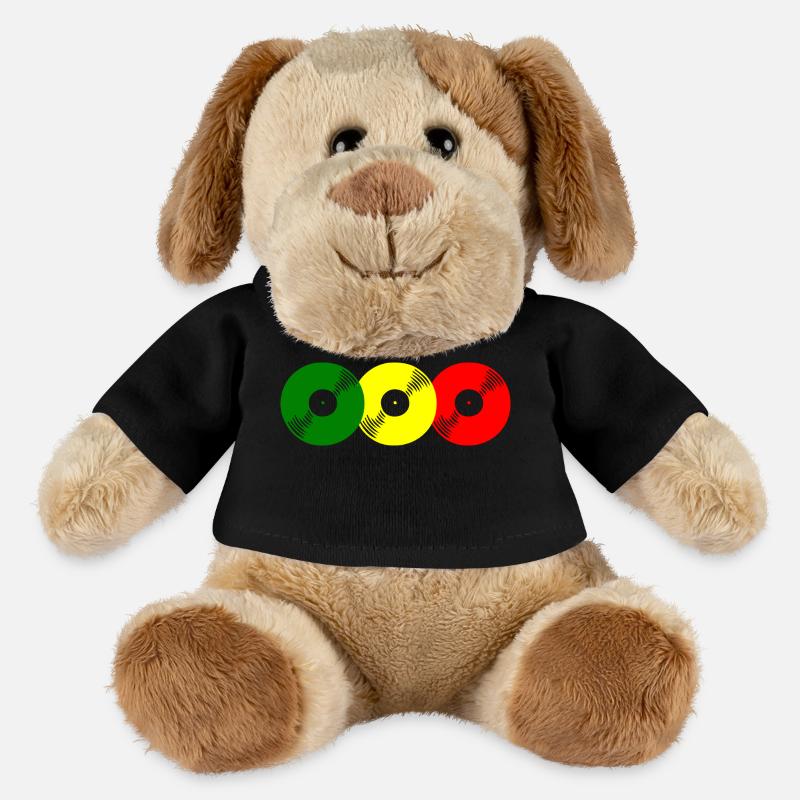 Reggae records - MiniFeet® Dog Helge - black