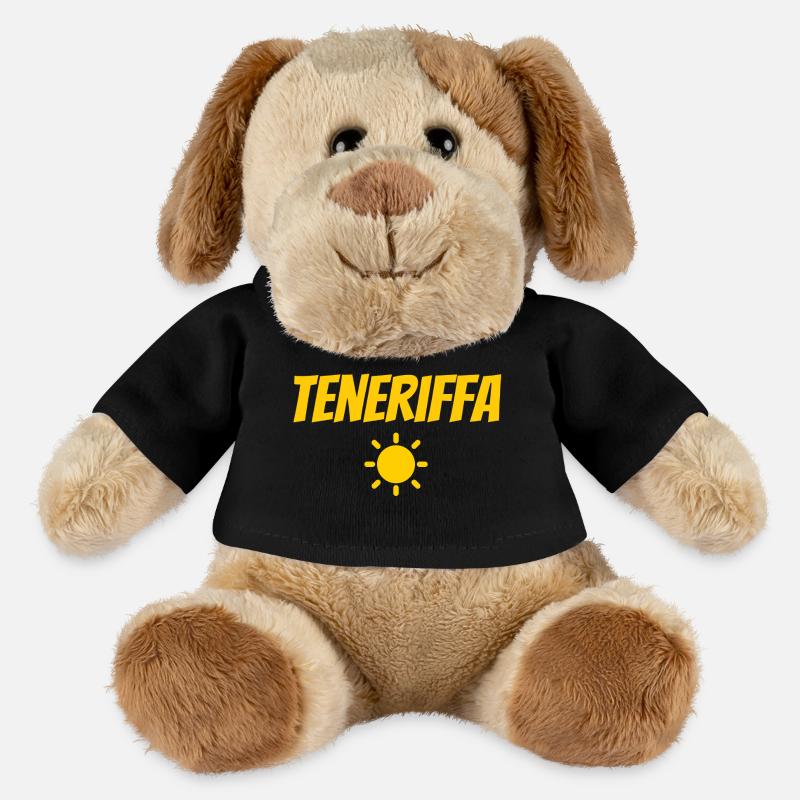 Teneriffa Souvenir mit Sonne - MiniFeet® Hund Helge - Schwarz