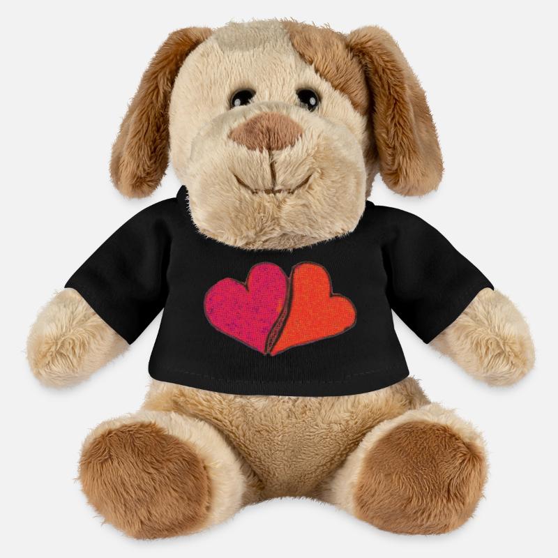 Herzen - MiniFeet® Hund Helge - Schwarz
