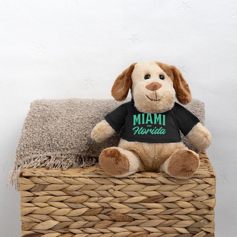 Fontaine sarcelle de Miami Florida Chien en peluche Helge MiniFeet®