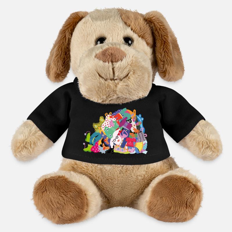 Niedliche Wäsche - MiniFeet® Hund Helge - Schwarz