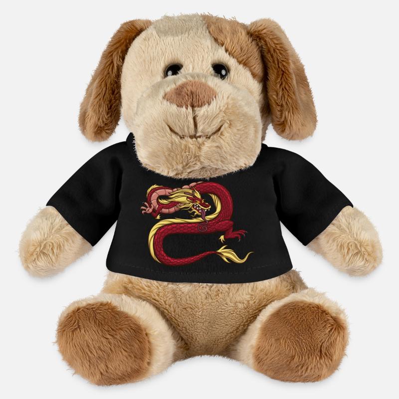 Red Chinese Dragon - MiniFeet® Dog Helge - black