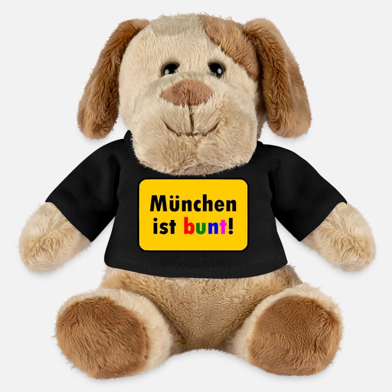 München ist bunt - MiniFeet® Hund Helge - Schwarz