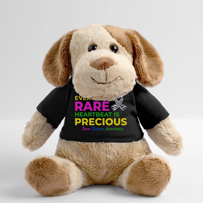 Sensibilisation aux maladies rares de Precious Heartbeats Chien en peluche Helge MiniFeet®