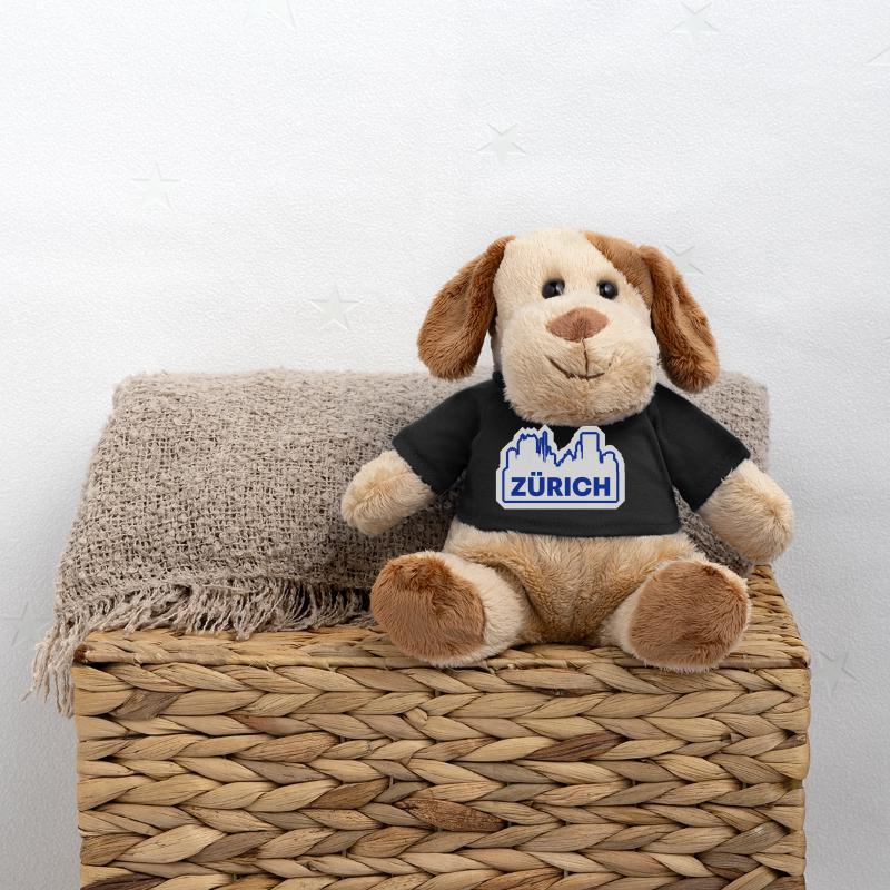 Impression du logo Zurich Skyline Chien en peluche Helge MiniFeet®