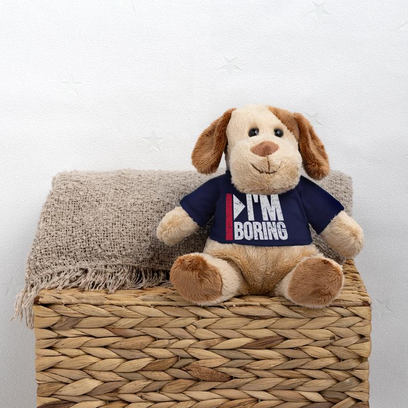 I'm Boring Ich bin langweilig Lustiger Spruch Witz MiniFeet® Hund Helge