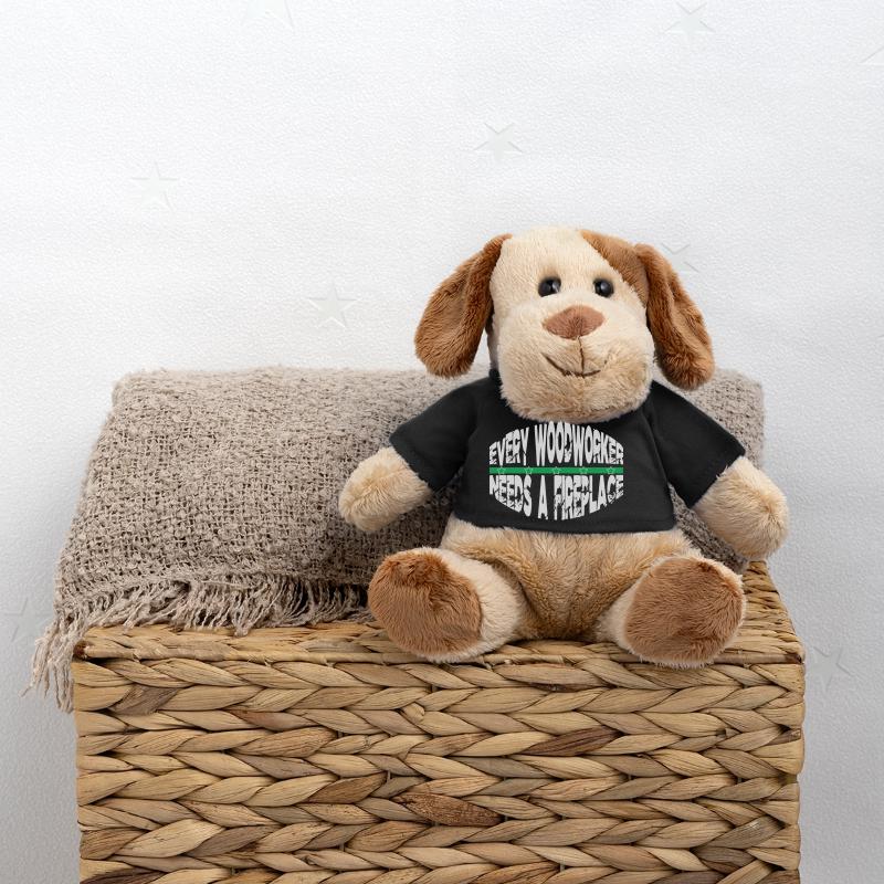 Bday tronçonneuse Grab Joke Union Carpenter T-shirts Chien en peluche Helge MiniFeet®