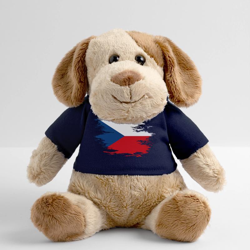Drapeau de la République tchèque utilisé design Chien en peluche Helge MiniFeet®