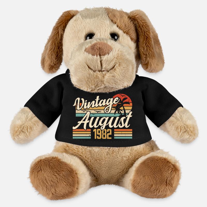 August 1982 Anniversary 1982 - August Legends Gift - MiniFeet® Dog Helge - black