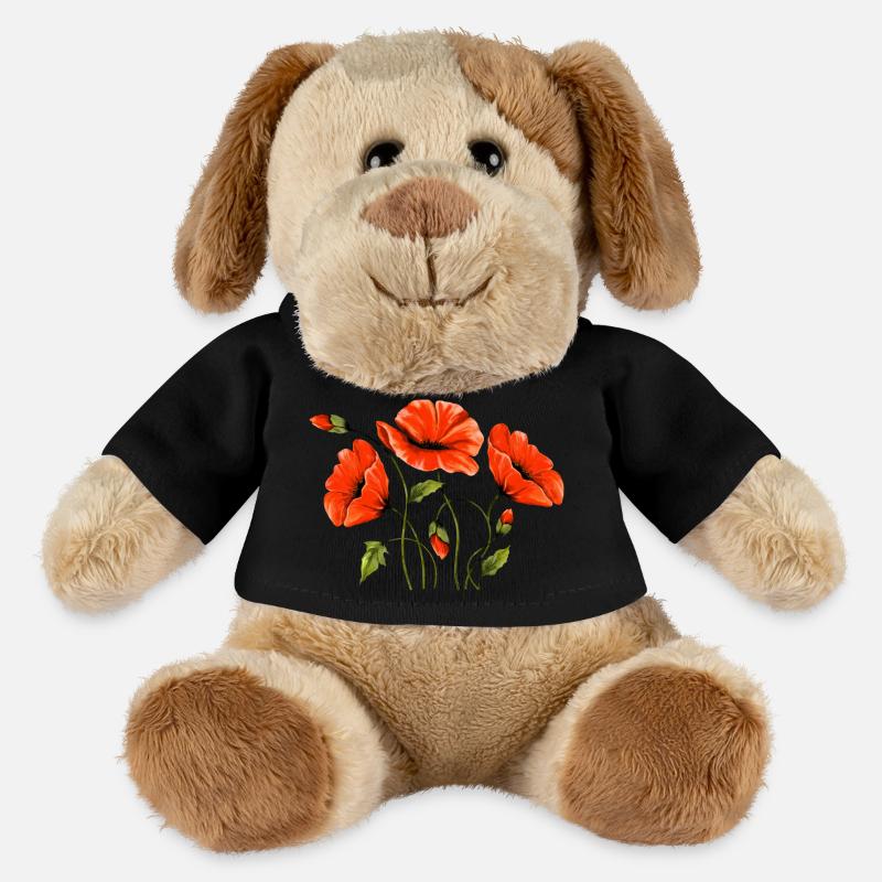 Blumen - MiniFeet® Hund Helge - Schwarz