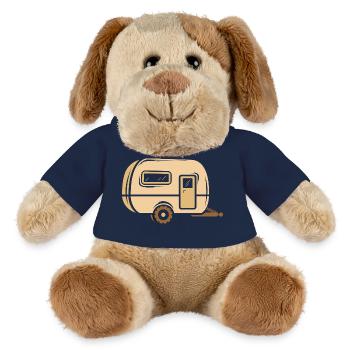 QEK Camping Car - Camper Vehicle in Cartoon Style - MiniFeet® Dog Helge - french navy - Front