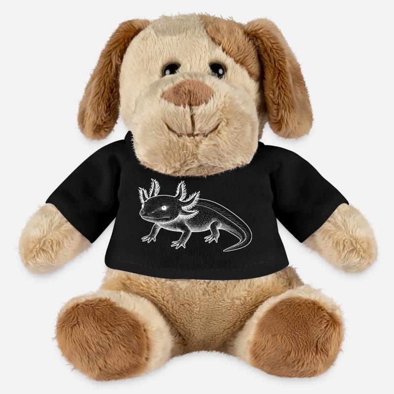 Axolotl Line Style – White - MiniFeet® Dog Helge - black