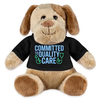 Nurse Practitioner Committed To Quality Nursing - MiniFeet® Dog Helge - black - Front