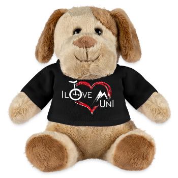 Unicycle | Descendance freestyle en monocycle - Chien en peluche Helge MiniFeet® - noir - Devant