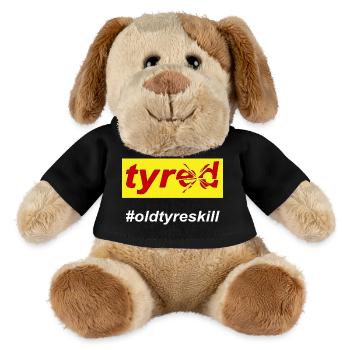Tyred Tired Mom Life - MiniFeet® Dog Helge - black - Front