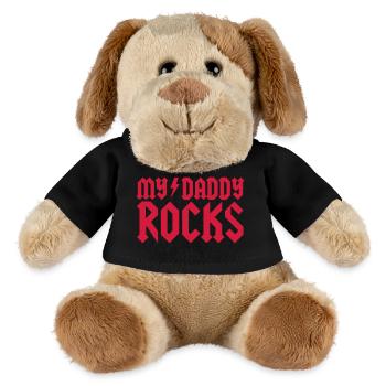 Mon papa bascule - Chien en peluche Helge MiniFeet® - noir - Devant