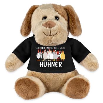 Ja! Ich brauche alle diese Hühner - MiniFeet® Hund Helge - Schwarz - Vorne