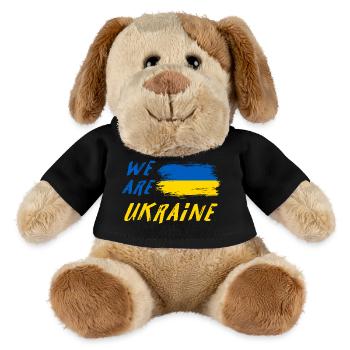 Wir sind Ukraine - MiniFeet® Hund Helge - Schwarz - Vorne
