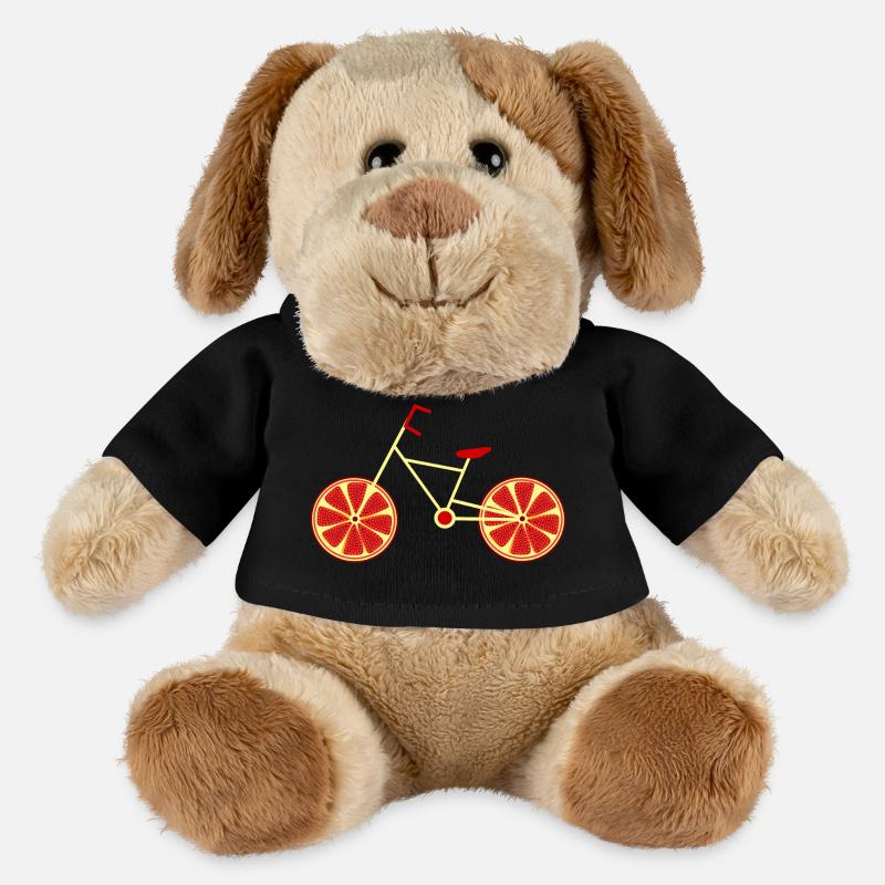 Vélo Grenade Rouge Cycliste Cyclisme - Chien en peluche Helge MiniFeet® - noir