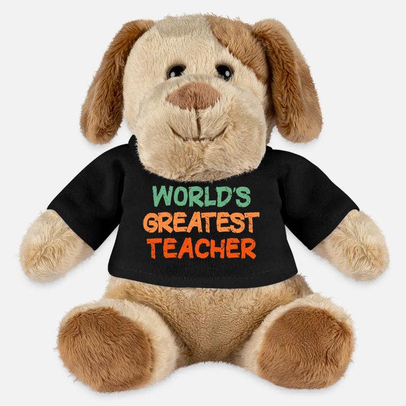 Colourful Handwritten Teacher Tribute - MiniFeet® Dog Helge - black