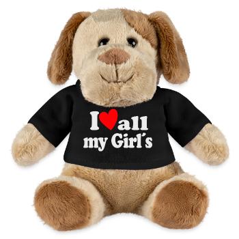 I Love all my Girls - MiniFeet® Dog Helge - black - Front