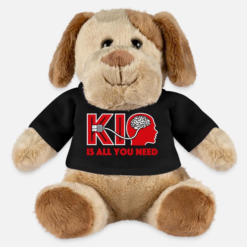 KI ist alles was du brauchst - MiniFeet® Hund Helge - Schwarz