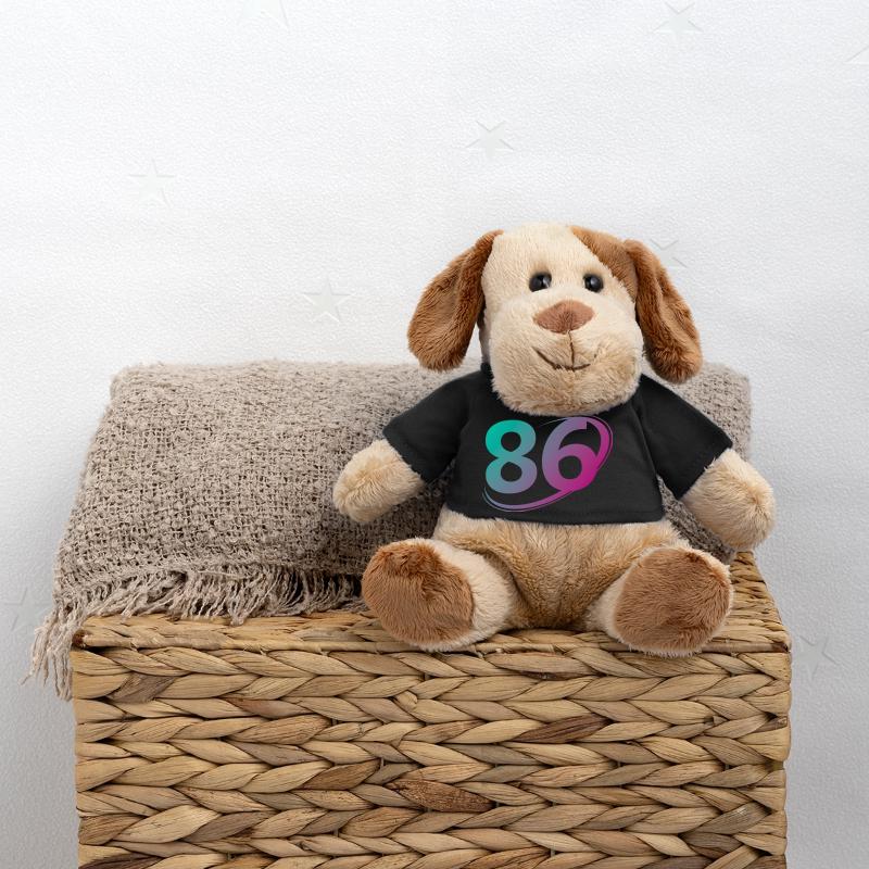 Numéro 86 multicolore Chien en peluche Helge MiniFeet®