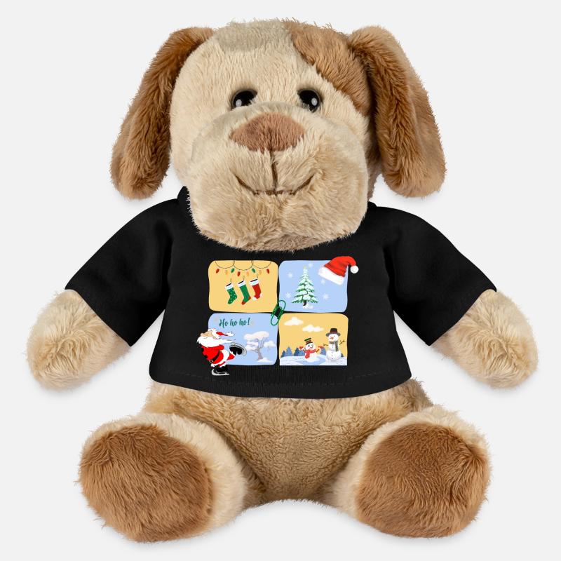 Santa Skate - MiniFeet® Hund Helge - Schwarz