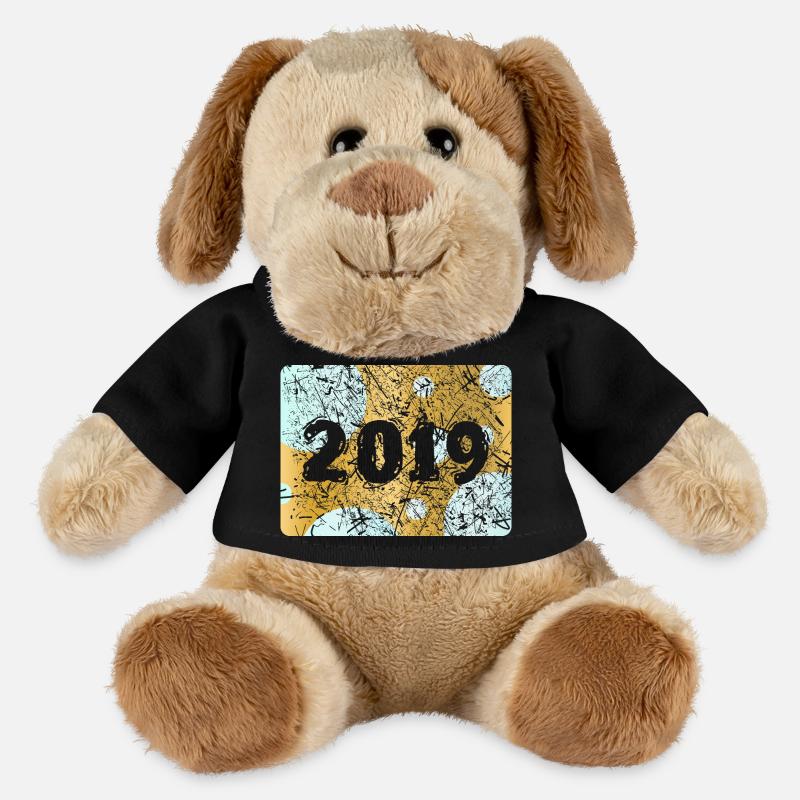 Zahl 2019 - MiniFeet® Hund Helge - Schwarz
