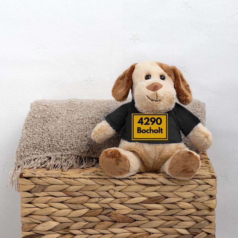 Panneau de la ville - puis rétro ancien code postal 4290 BOCHOLT Chien en peluche Helge MiniFeet®