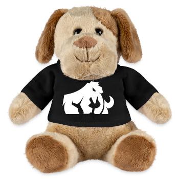 Modernes Mammut – Stylisches Eiszeit-Design - MiniFeet® Hund Helge - Schwarz - Vorne