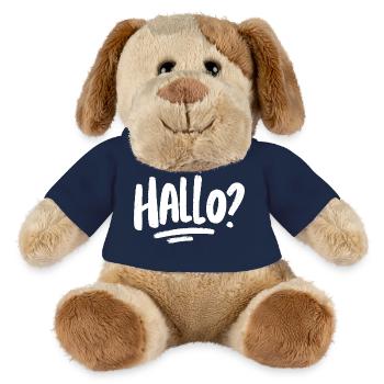 Hello? -white - MiniFeet® Dog Helge - french navy - Front