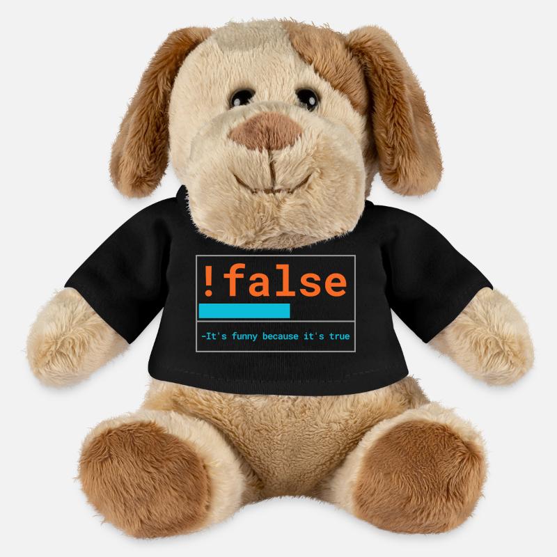 Programmierer Logik: It's funny because it's true - MiniFeet® Hund Helge - Schwarz