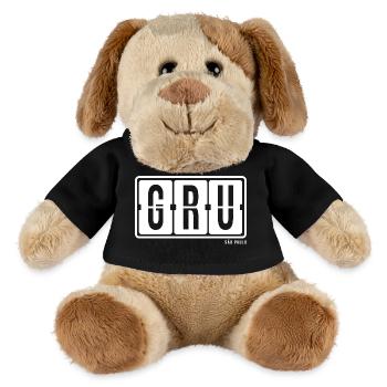 São Paulo GRU, City Souvenir Hoodie, Tasche, Mug - MiniFeet® Hund Helge - Schwarz - Vorne