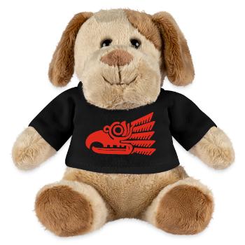 Roter Stammesvogelkopf - MiniFeet® Hund Helge - Schwarz - Vorne